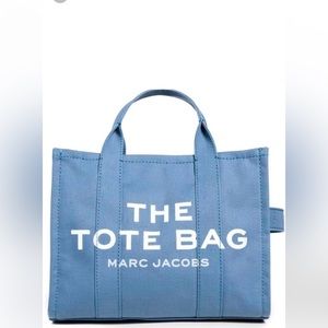 Marc jacobs canvas tote bag medium blue shadow